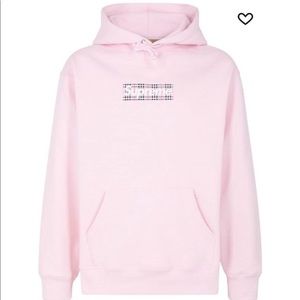 ***SOLD*** Supreme Burberry Box Logo Hooded Sweatshirt - pink